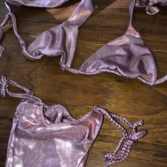 LAGOS Swim Sparkly Pink Bikini Set Poshmark